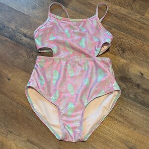 Colorful one piece bathing suit